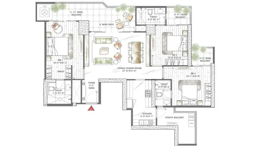Smartworld Sky Arc floor plan